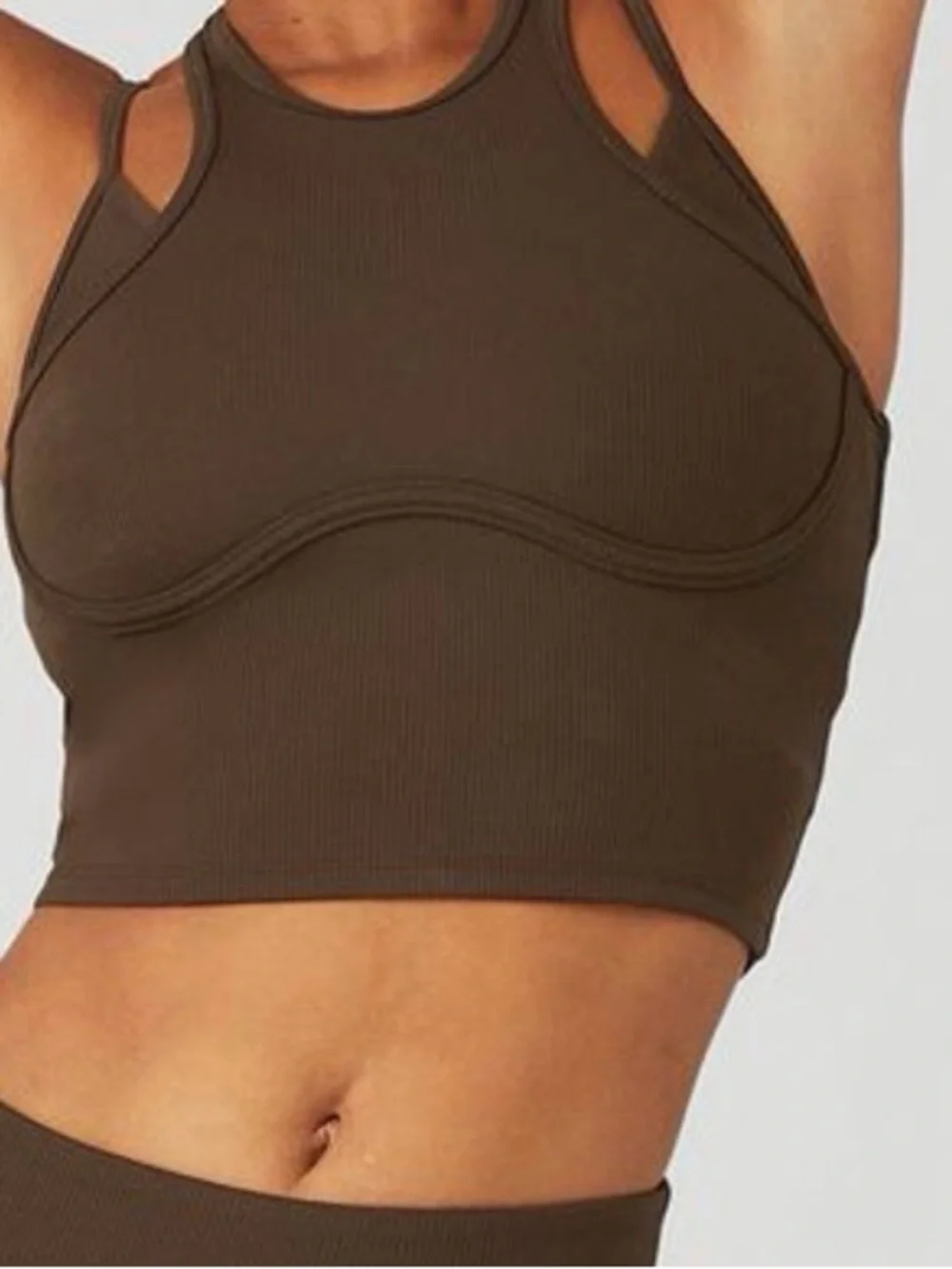 ALO Yoga Ribbed Airlift Bra Tank Top - LIKE NEW